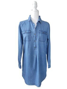 OLD NAVY Denim Chambray Shirt Dress - Size Medium